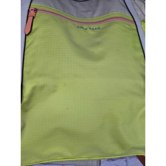 RARE Cole Haan Performance Grand Series Summer Lime Backpack Tote Bag Travel. main image 8